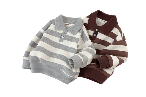 Kinderly Unisex Everyday Stripe Knit Polo