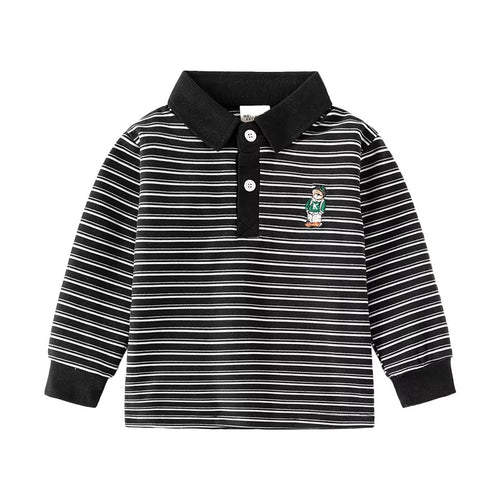 Kinderly Boys Heritage Stripe Knit Polo