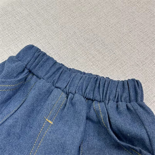 Little Gentleman Summer Set – Boys Short Sleeve Top & Shorts