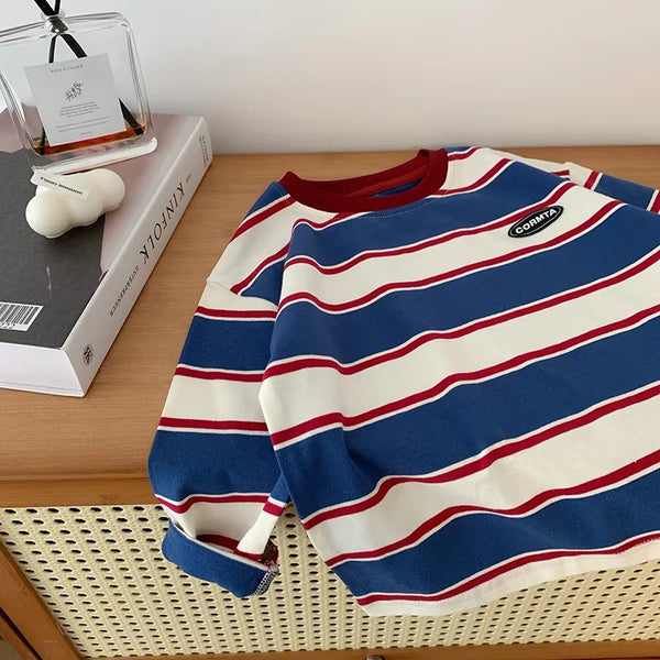 Kinderly Boys Essential Stripe Layering Tee